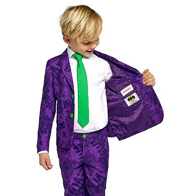 Boys 2-8 OppoSuits DC Comics The Joker Jacket, Pants & Tie Suit Set