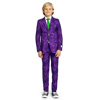 Boys 10-16 OppoSuits DC Comics The Joker Jacket, Pants & Tie Suit Set