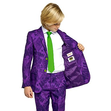 Boys 10-16 OppoSuits DC Comics The Joker Jacket, Pants & Tie Suit Set