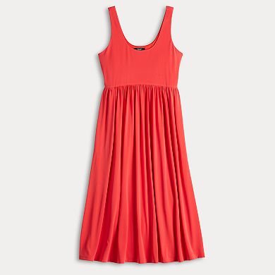 Women's Simply Vera Vera Wang Sleeveless Ruffled Fit & Flare Midi Dress