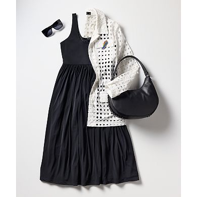Women's Simply Vera Vera Wang Sleeveless Ruffled Fit & Flare Midi Dress