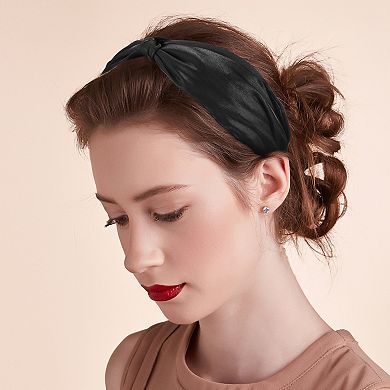 1 Pcs Knotted Silk Headband Fashion Hairband for Woman Non Slip