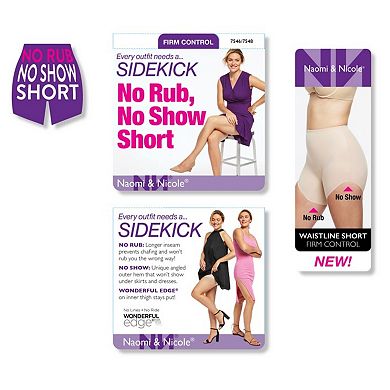 Women's Naomi and Nicole SideKick Waistline Boyshort Firm Control Shapewear 7546