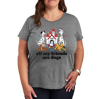 Disney Dogs Plus Size All My Friends Are Dogs Graphic Tee