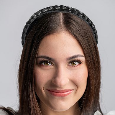 Headband Synthetic Hair Plaited Headband Braid Braided 0.59 Inch Wide