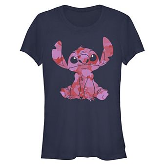 Disney's Lilo & Stitch Juniors' Heart Filled Stitch Graphic Tee