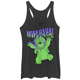 Disney's Lilo & Stitch Juniors' Screaming Stitch Tri-Blend Racerback Tank Top
