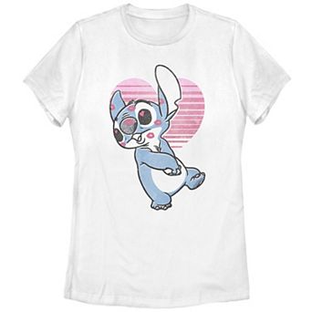 Disney's Lilo & Stitch Juniors' Kissy Face Stitch Graphic Tee