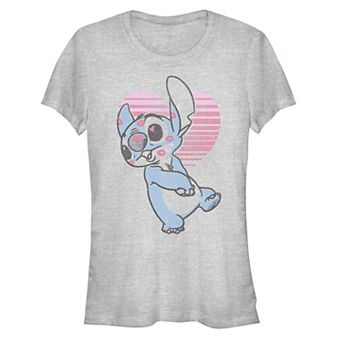 Disney's Lilo & Stitch Juniors' Kissy Face Stitch Graphic Tee