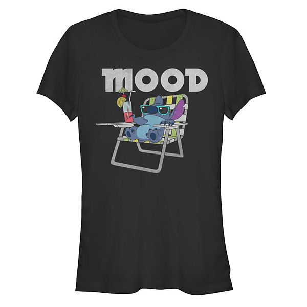 Disney's Lilo & Stitch Juniors' Relaxing Mood Stitch Graphic Tee