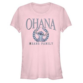 Disney's Lilo & Stitch Juniors' Ohana Means Family Stitch Graphic Tee