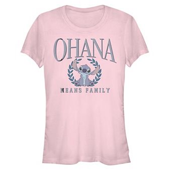 Disney's Lilo & Stitch Juniors' Ohana Means Family Stitch Graphic Tee