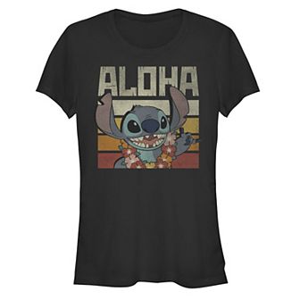 Disney's Lilo & Stitch Juniors' Aloha Stitch Graphic Tee