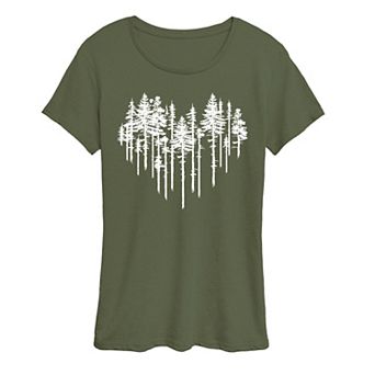 Women's Heart Trees Graphic Tee
