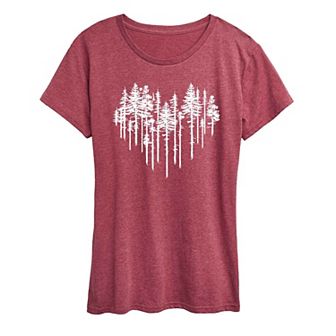 Women's Heart Trees Graphic Tee