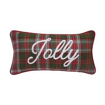 C&F Home Jolly Plaid Christmas Throw Pillow
