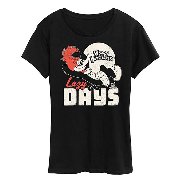 Women's Woody Woodpecker Lazy Days Graphic Tee