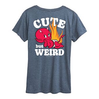 Women's Hot Stuff Cute But Weird Graphic Tee