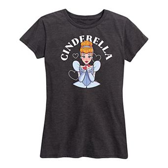Disney Princess Cinderella Women's Kiss Graphic Tee