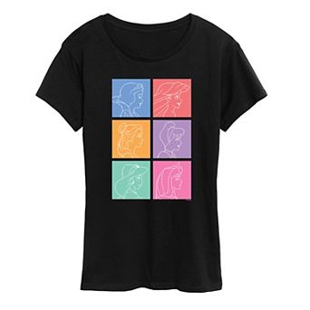 Disney Princess Women's Grid Graphic Tee