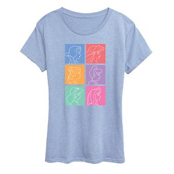 Disney Princess Women's Grid Graphic Tee