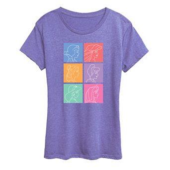 Disney Princess Women's Grid Graphic Tee