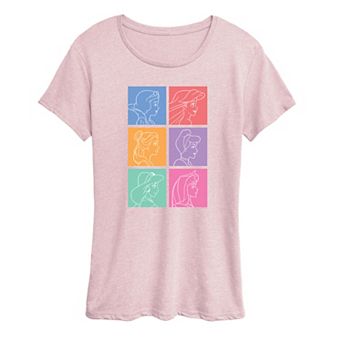 Disney Princess Women's Grid Graphic Tee
