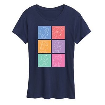 Disney Princess Women's Grid Graphic Tee