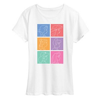 Disney Princess Women's Grid Graphic Tee