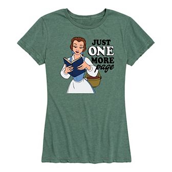 Disney Princess Belle Women's One More Page Graphic Tee