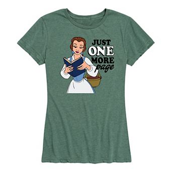 Disney Princess Belle Women's One More Page Graphic Tee