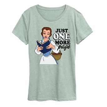 Disney Princess Belle Women's One More Page Graphic Tee