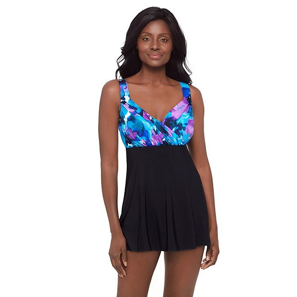 Women's Great Lengths Draped Crossover Swim Dress