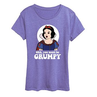 Disney Princess Snow White Women's Must Be Grumpy Graphic Tee