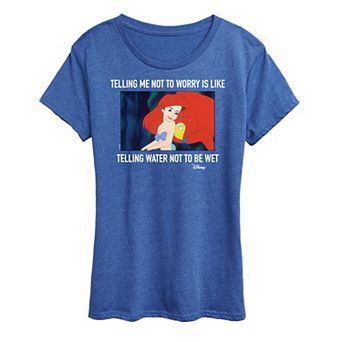 Disney Princess Ariel Women's Not To Worry Graphic Tee