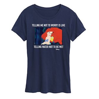 Disney Princess Ariel Women's Not To Worry Graphic Tee