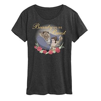 Disney's Beauty and the Beast Women's Roses Graphic Tee