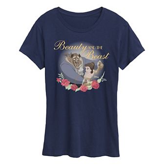 Disney's Beauty and the Beast Women's Roses Graphic Tee