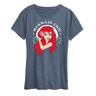 Disney Princess Ariel Women's Mermaid Chic Graphic Tee