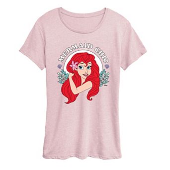 Disney Princess Ariel Women's Mermaid Chic Graphic Tee