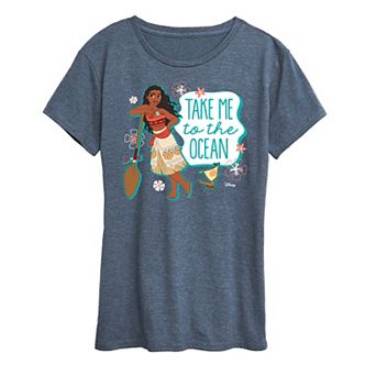 Disney Princess Moana Women's Ocean Graphic Tee