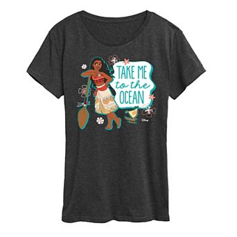 Disney Princess Moana Women's Ocean Graphic Tee