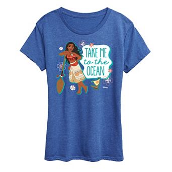 Disney Princess Moana Women's Ocean Graphic Tee