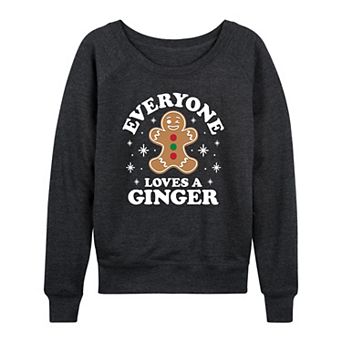 Women's Gingerbread Man French Terry Long Sleeve Tee
