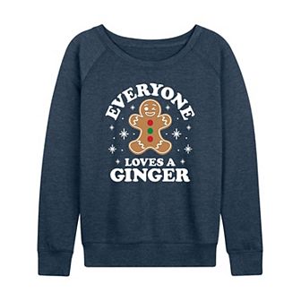 Women's Gingerbread Man French Terry Long Sleeve Tee
