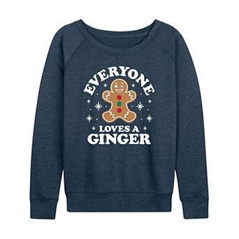 Women's Gingerbread Man French Terry Long Sleeve Tee