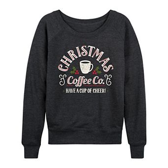 Women's Christmas Coffee Co. French Terry Long Sleeve Tee