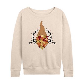 Women's Leaf Beard Gnome French Terry Long Sleeve Tee
