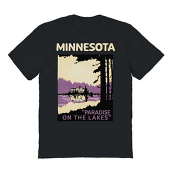 Men's Minnesota Black Graphic Tee