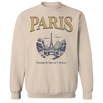 Men's Paris Ochre Fleece Sweatshirt